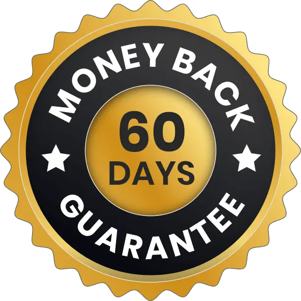 Manergy 60 day money back guarantee badge